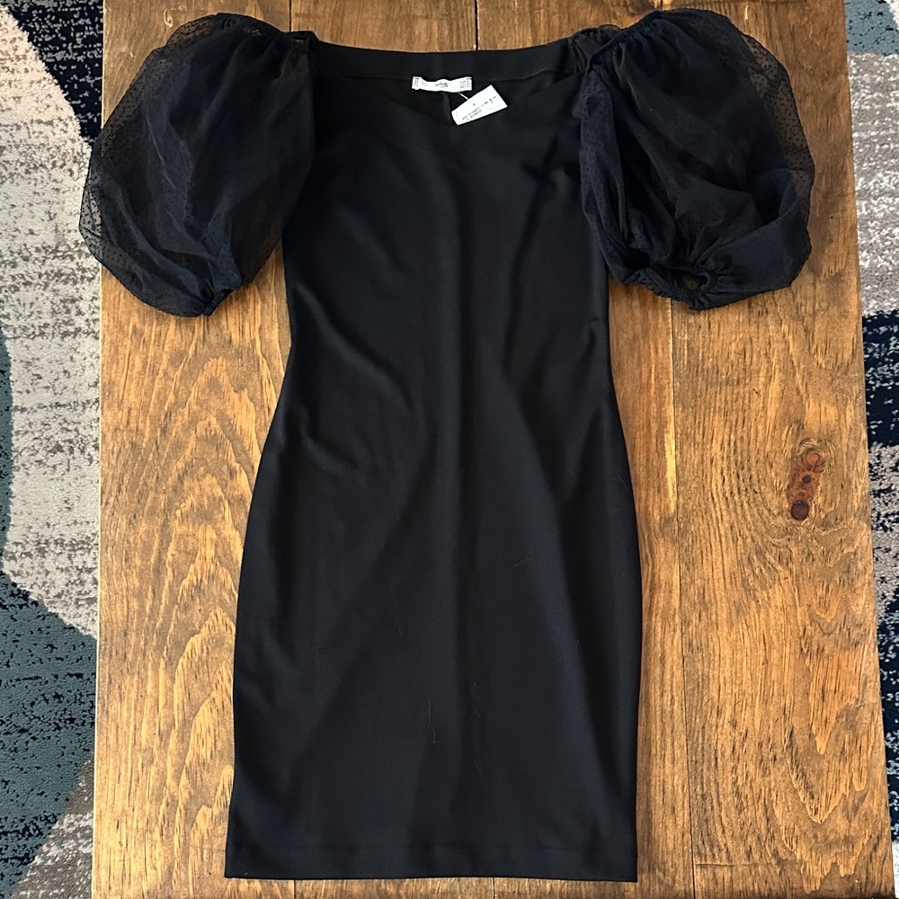 Black Puff Sleeve Dress